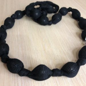 Бусы тканевые круглые