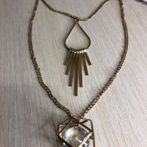 Цепочка двойная с двумя кулонами