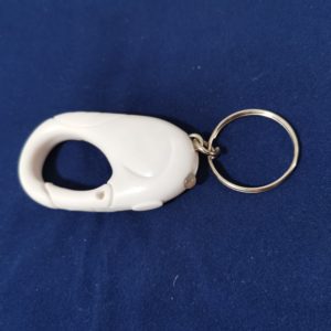 Брелок-карабин, белый с подсветкой, артикул Lbfk12001/Б