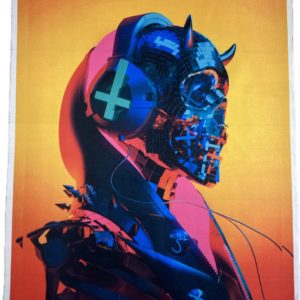 Картина на холсте "Аватар в стиле киберпанк"