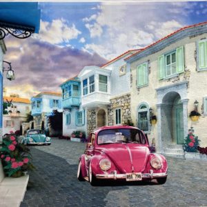 Плакат на ткани "Алачаты Измир Турция"