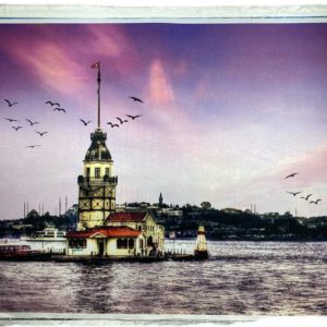 Изображение на холсте "Девичья башня в Стамбуле"