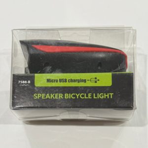 Фонарь велосипедный черно-красный передний