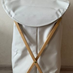 Корзина для белья в ванную цвет белый