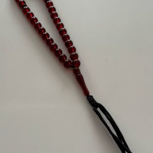 Четки мусульманские 15 см 33 бусины  для молитвы Четки для машины (Автомобиля) цвет бордовый