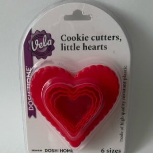 Формочки для печения VELA, сердечки, 6 размеров