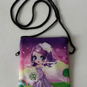 Кошелек на молнии для девочек на веревке