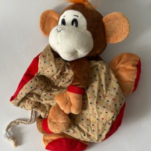Мягкая игрушка обезьянка с мешочком