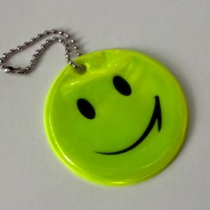 Световозвращающий брелок для сумки и рюкзака Улыбка