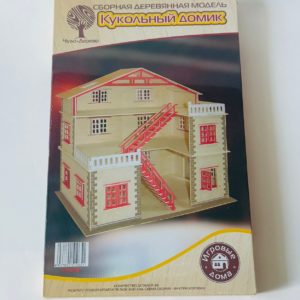 Кукольный домик сборная деревянная модель Чудо-Дерево