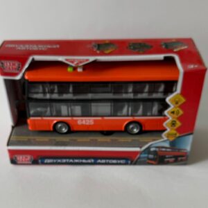 Игрушечный транспорт Двухэтажный автобус звук свет 29 см