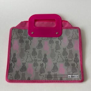 Папка для тетрадей на молнии с пластиковыми ручками