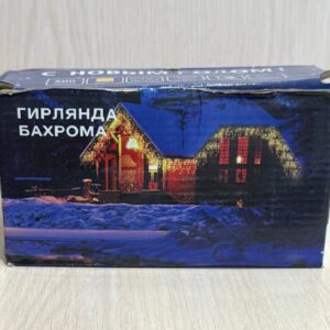 Уличная гирлянда Бахрома 5 м 200 ламп желто-белая Kaide