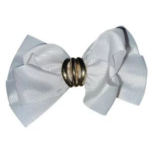 Заколка-зажим для волос Бант белый