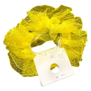 Резинка для волос Желтый ажур