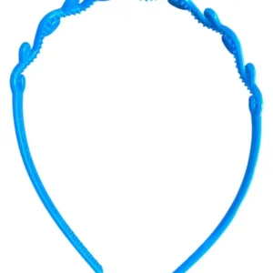Ободок для волос женский голубой пластиковый