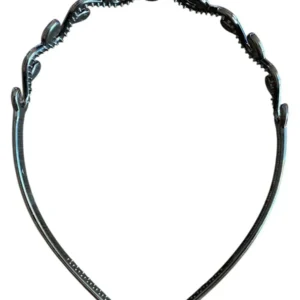 Ободок для волос женский черный пластиковый