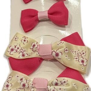 Набор для волос Бантик 4 зажима в ассортименте