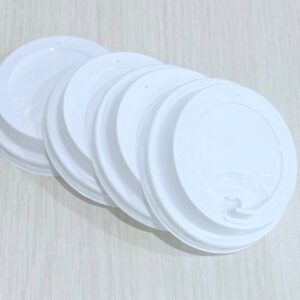 Крышка для бумажных стаканов D 90  мм, белая с клапаном